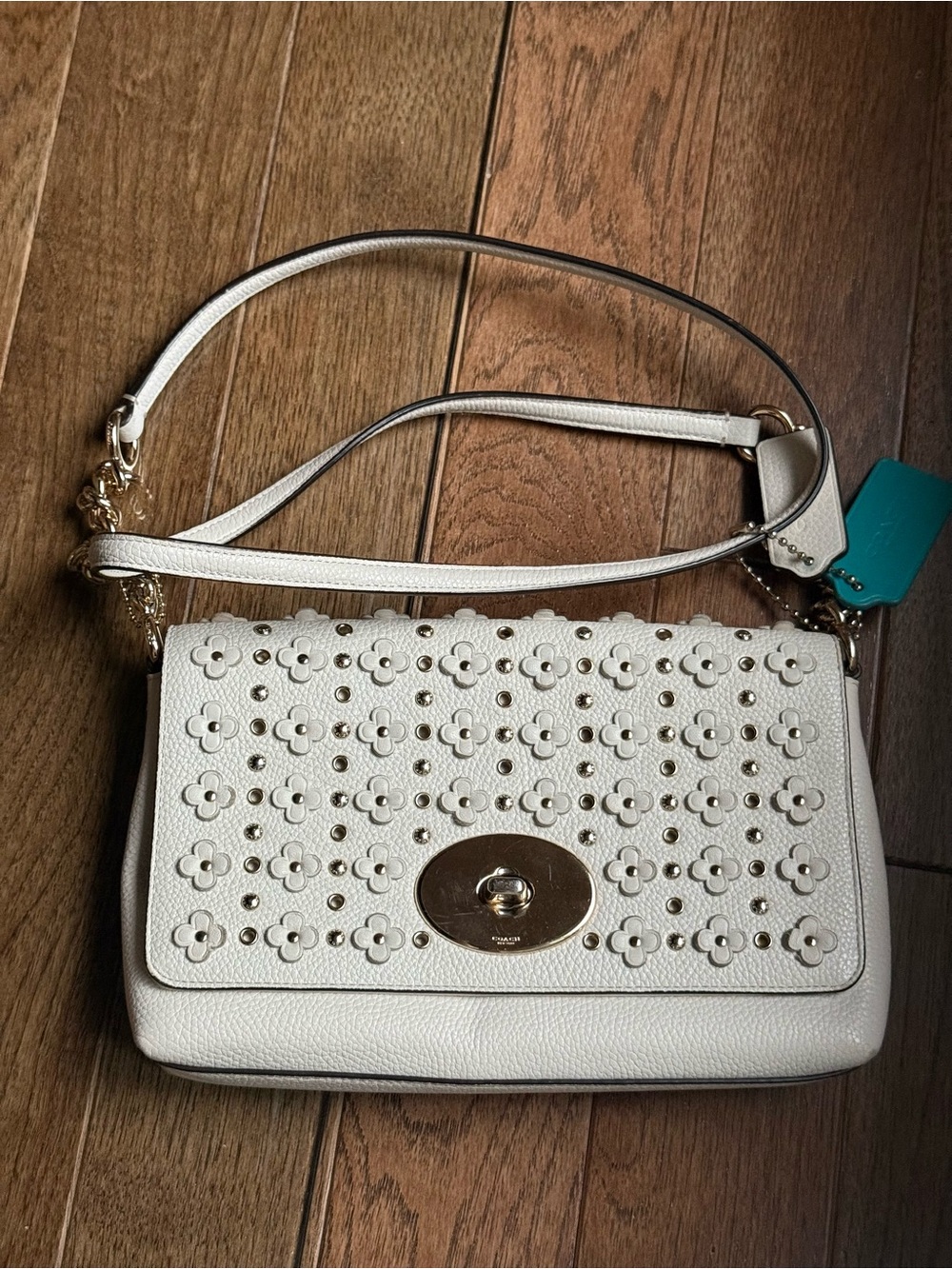 Coach Crosstown Crossbody in Floral Rivets Leather